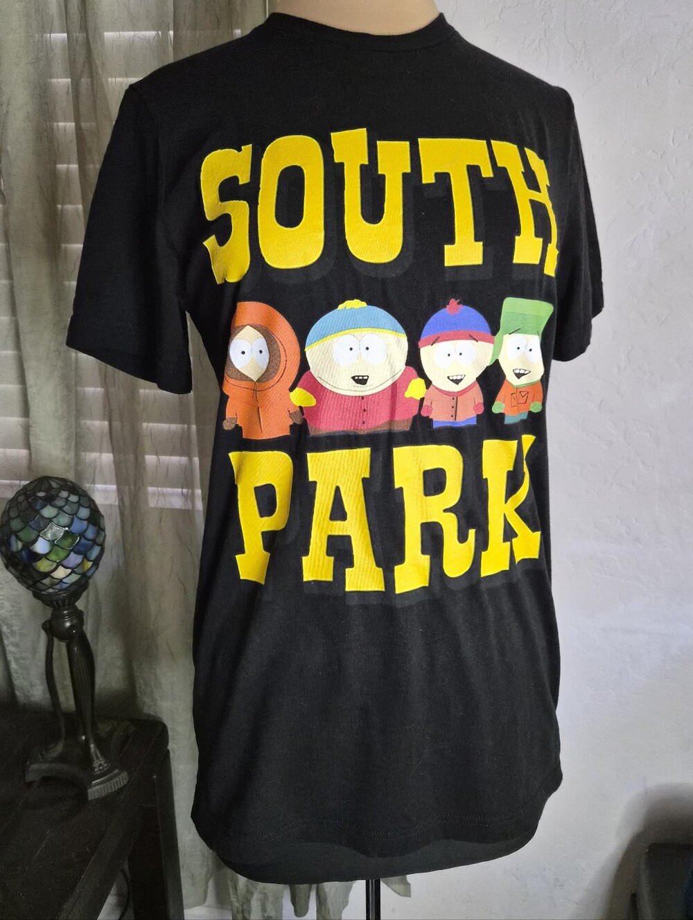 Bella Canvas Black Tee with Yellow South Park Graphic
